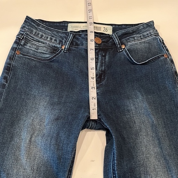 Barbell Apparel Athletic Fit Mid Rise Skinny Size 26 - Picture 5 of 16